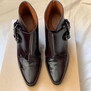 Madewell double buckle high heel boot